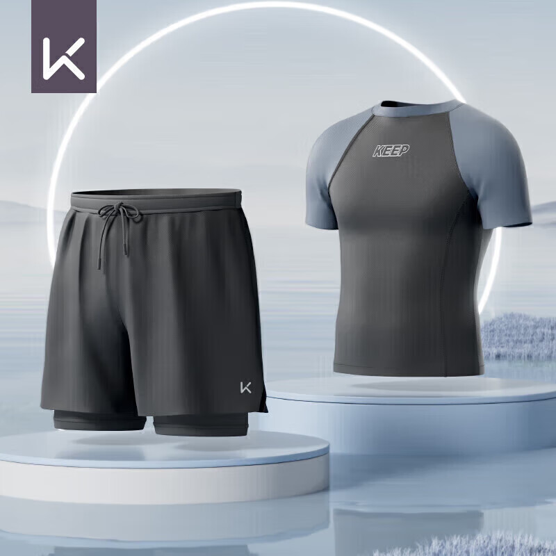 KeepӾ����ʿ������˫�������Ӿ��Ӿ����װ9291 ��ɫ XXL