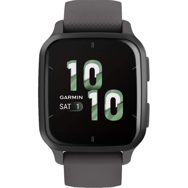 佳明（GARMIN） 佳明 Venu Sq 2智能手表 GPS定位 AMOLED显示屏 全天候健康监测 超长续航 蓝牙智能 薄荷绿 石板色和暗灰色