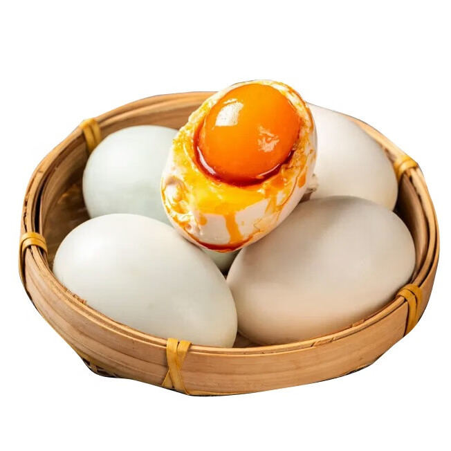 亚弟 广西北海亚弟  特产咸蛋  中蛋（60g） 12枚