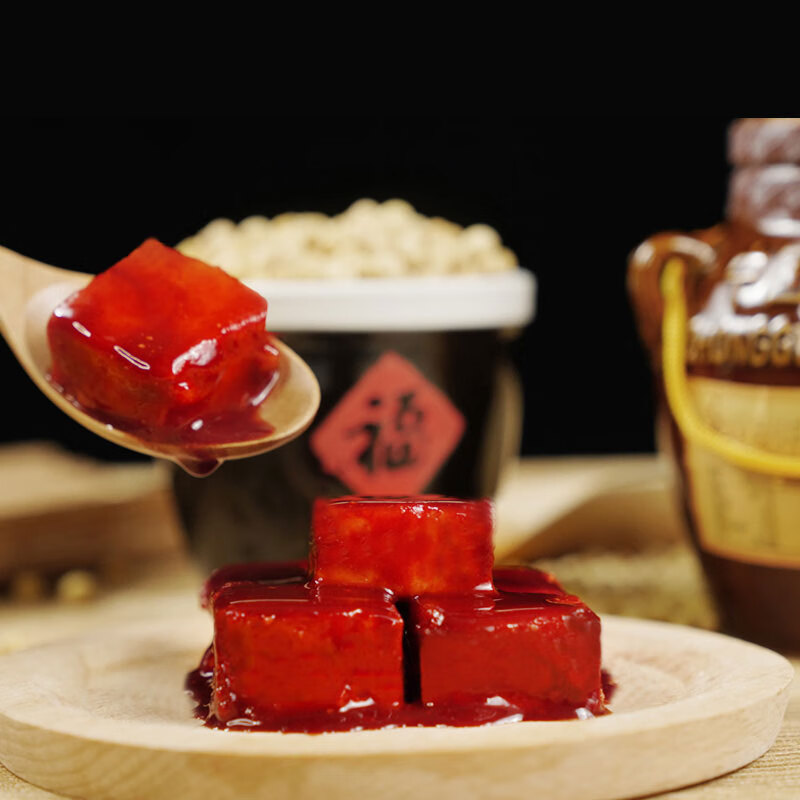 老才臣 酱豆腐350g乳瓷坛装 原味红腐乳 下饭菜佐餐 红腐乳350g*3坛