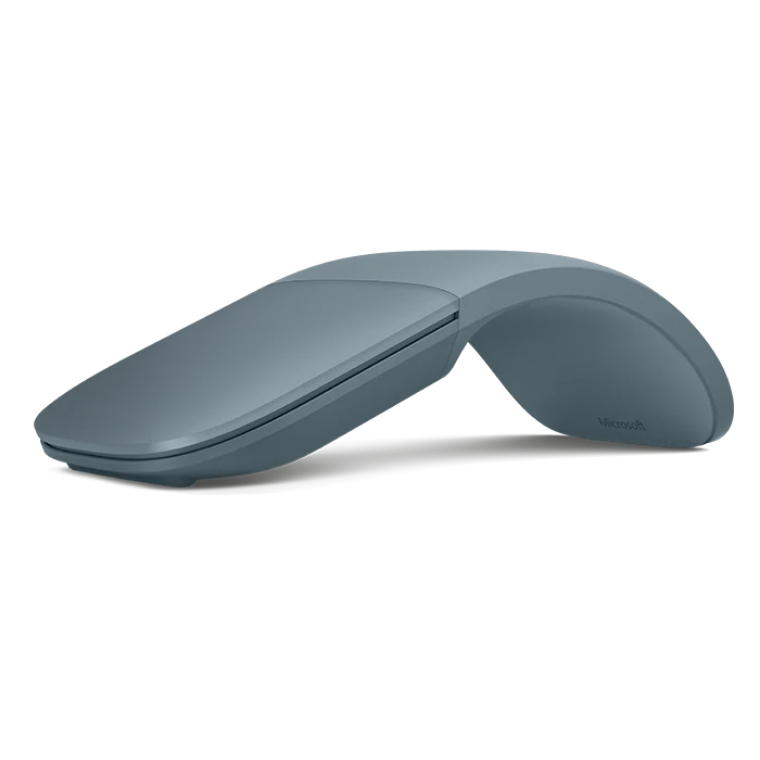 微软Surface arc鼠标无线折叠蓝牙鼠标便携超薄触控Mac/Wins通用电脑外设兼容带电池4.0/4.1/4.2/5.0 碧海青新品|简装