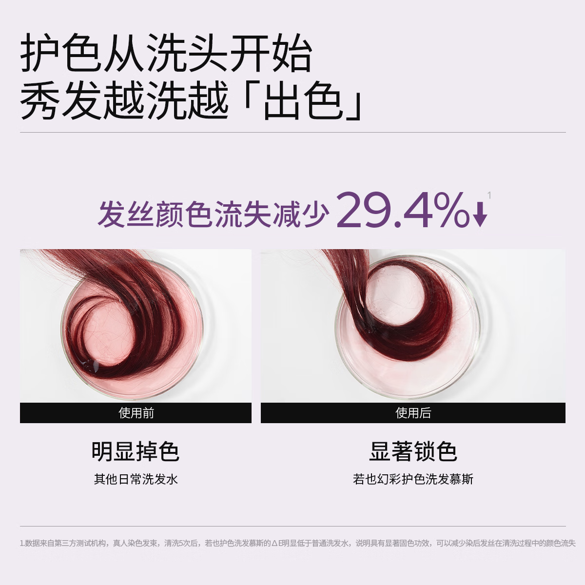 roye慕斯护色固色去黄洗发水锁色非补色洗头水 【染发固色】锁色鲜亮慕斯250ml*1