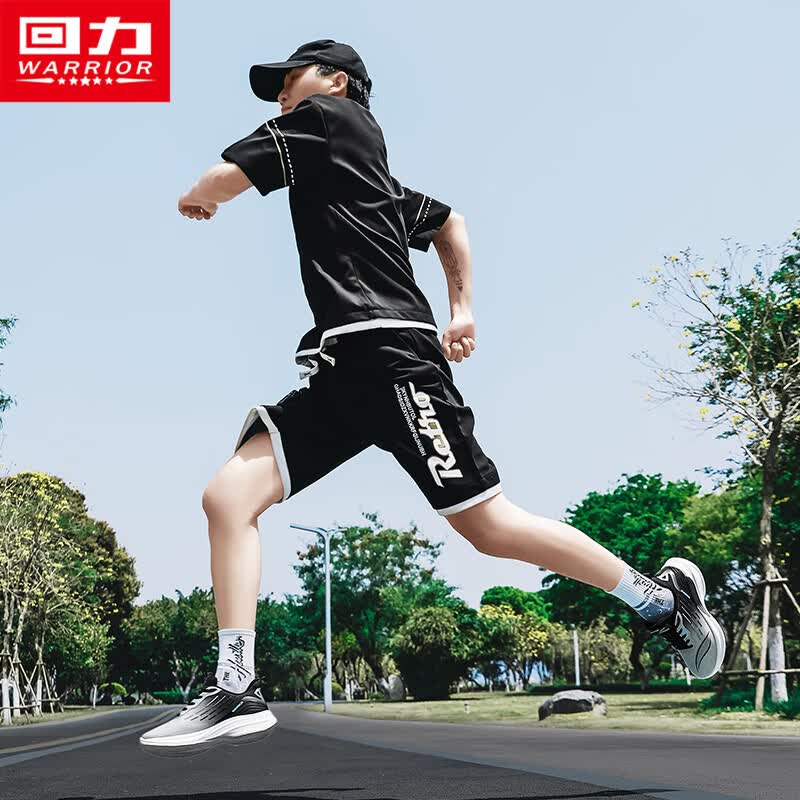 回力男鞋运动鞋子男2026新款夏季透气休闲鞋轻便薄款软底减震跑步鞋潮 灰黑【网面款】 42 (260mm) 男码