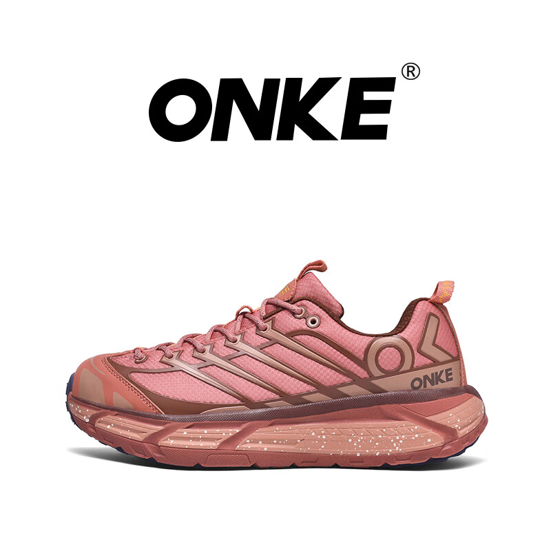 ONKE德国欧克户外运动休闲鞋男鞋经典复古轻盈防滑耐磨情侣跑步鞋女鞋 哪吒红 哪吒 37