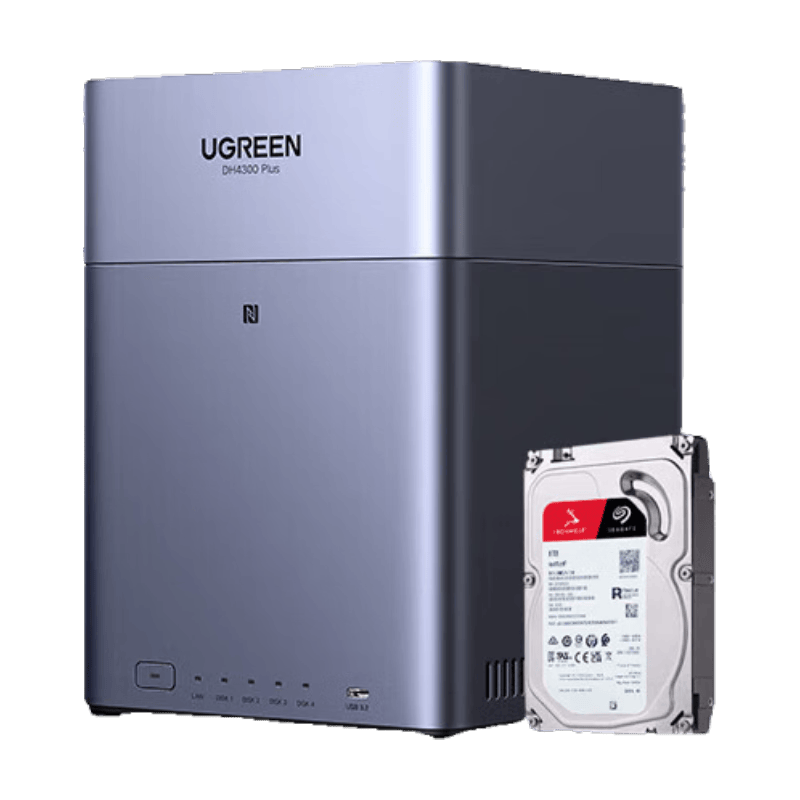 ���� DH4300Plus 8G ����NAS ��ͥ����洢 4T*1 ϣ�ݿ��� 2762.1Ԫ(������)