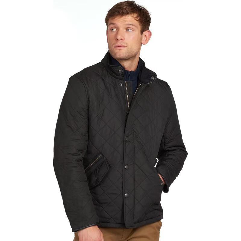 Barbour男外套新款菱格纹休闲保暖轻薄日常通勤经典复古油蜡水洗男夹克 initial