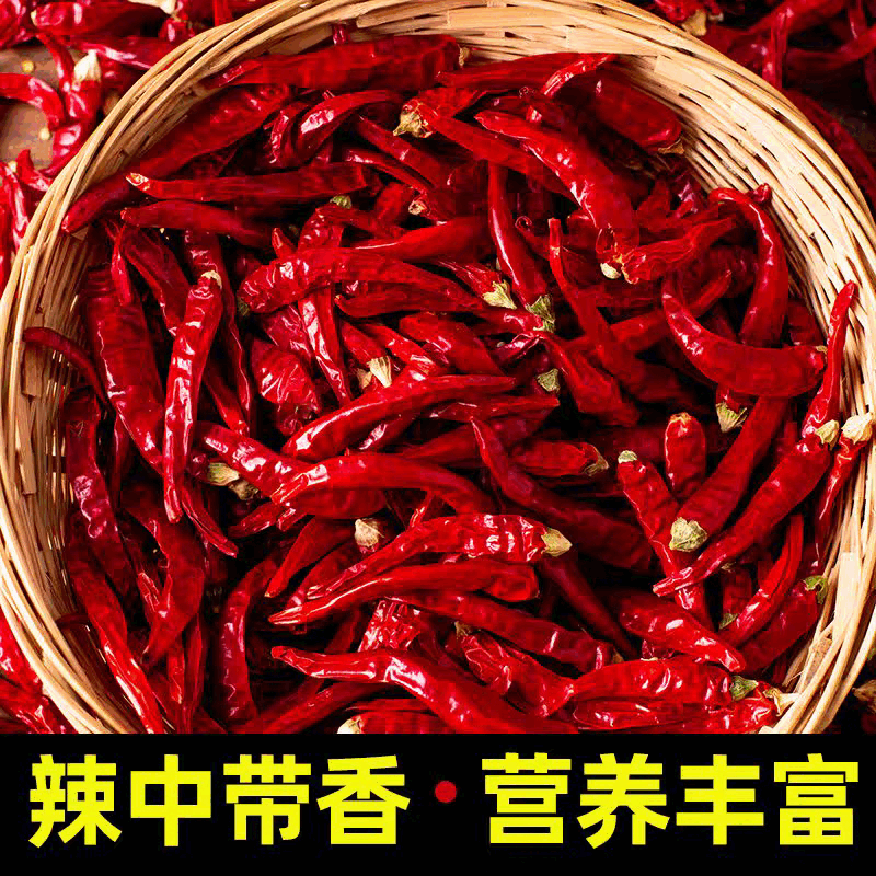 贵州遵义正宗农家干辣椒特产干辣椒香辣特辣火锅炒菜干辣椒朝天椒 特辣5斤 2500g 【推荐很划算】