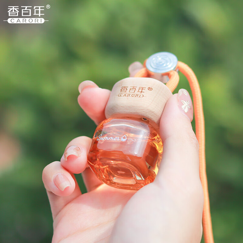 香百年汽车香水挂件车载香薰车载香水汽车香薰除异味香氛精油摆件香水 栀子花