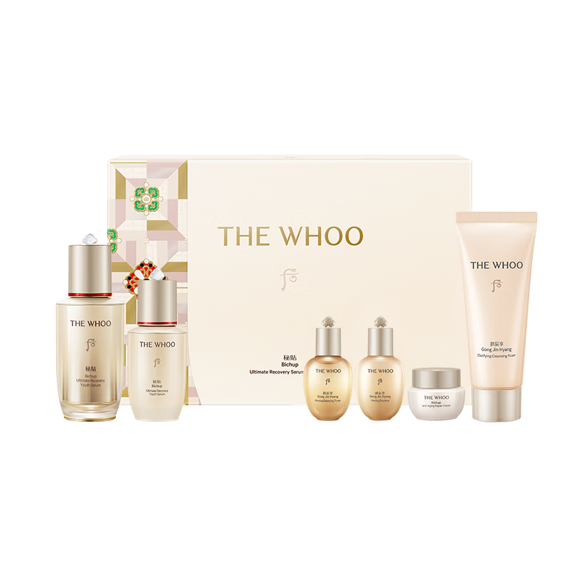 Whoo/�� ����������Ȼ�޻���װ ����Һ50ml+20ml ���վ���15ml ��˪8ml �󴽸�1.6g 278Ԫ