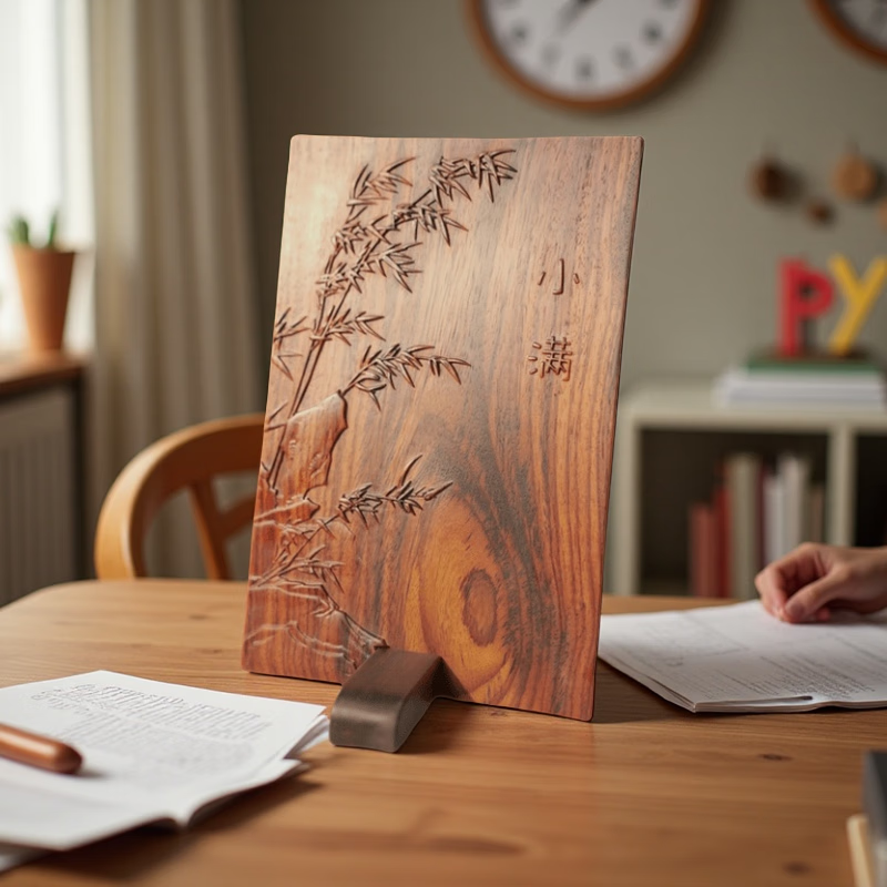 小满竹意国标红木桌面艺术品摆件家居书房茶室装饰送领导长辈礼物