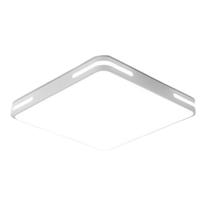 惠普精工吸顶灯led卧室现代简约餐厅中山灯具方50*50cm遥控三色