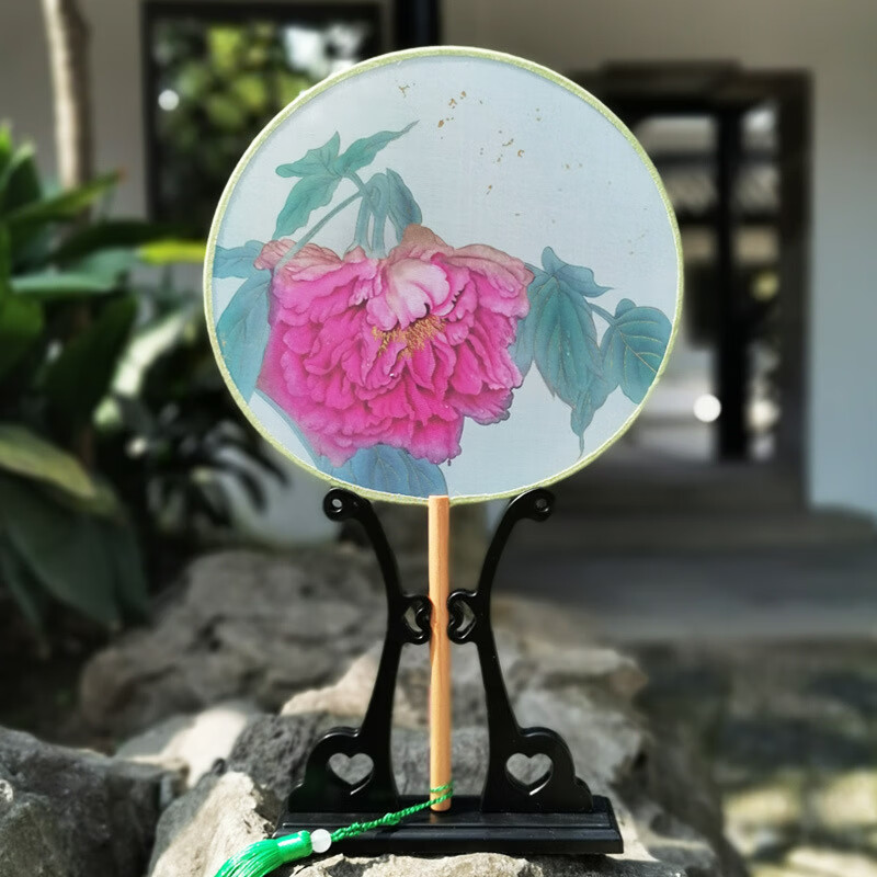 古风团扇汉服古风扇子团扇团扇女汉服掌扇小团扇古风宫扇 遗世独立