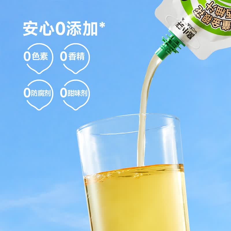 窝小芽 儿童果汁苹果四神汤山楂金银花汁0添加糖饮料享一岁以上宝宝食谱 7种口味组合 100ml*15袋