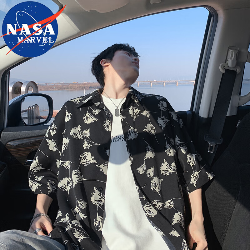 ڲNASA MARVELʿļͨӡ¿ ɫ  2XL 