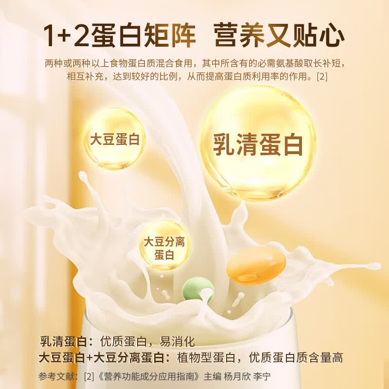 黄金搭档 蛋白粉 乳清蛋白富含多种维生素800g礼盒 蛋白粉  400g/罐*2罐