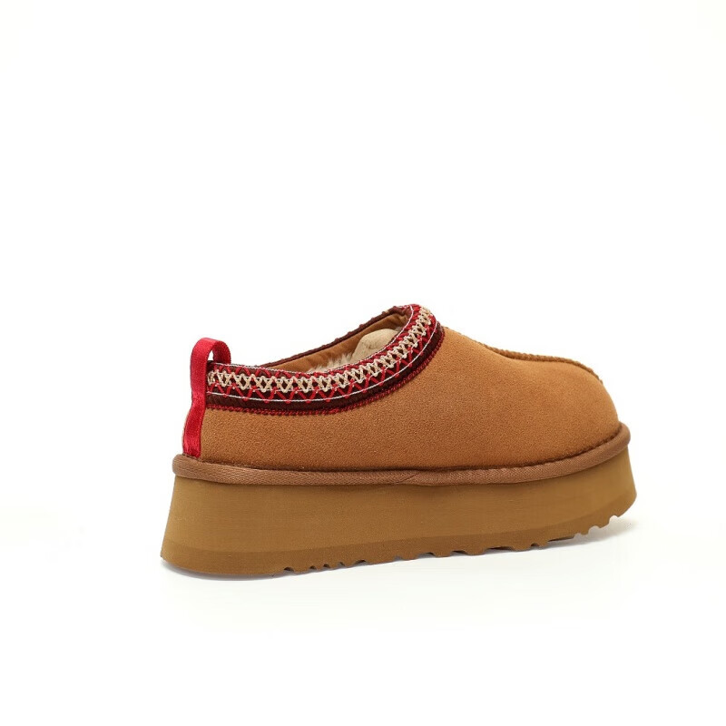 UGG EVERSHEEPSKINSUGG秋冬季女士休闲舒适厚底Tazz塔茨乐福鞋一脚蹬懒人毛毛鞋 黑色 加绒 40