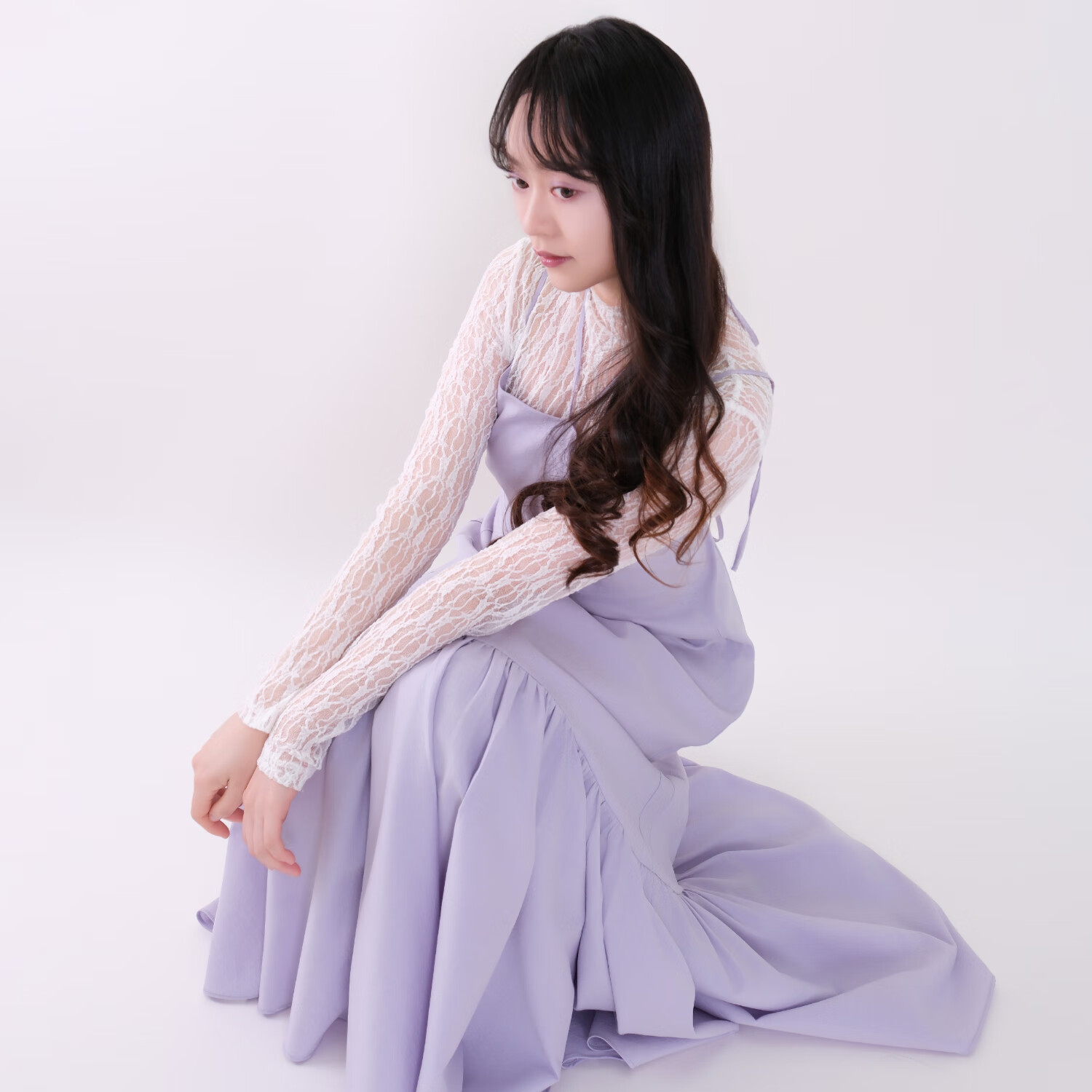 ZYM夏季2025新款连衣裙女短袖纯色露背吊带针织系带度假风鱼尾裙 紫罗兰 均码 (85-120斤)