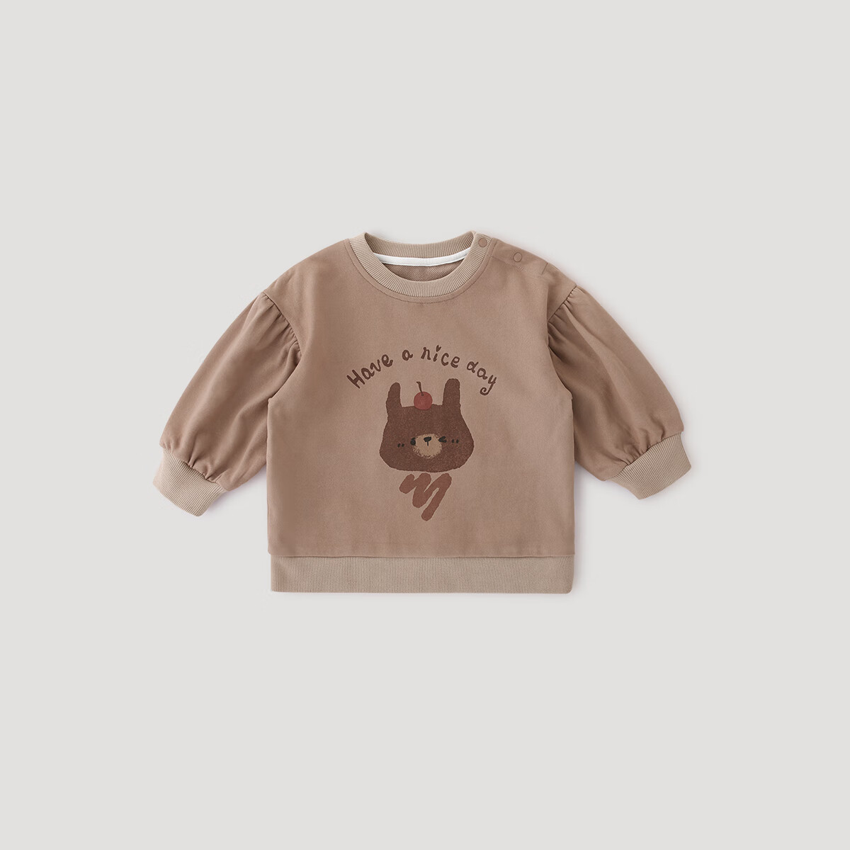 巴厘小猪女童卫衣春秋超萌可爱女宝宝休闲衣服秋季婴幼儿衣服秋装儿童上衣 兔兔冰淇淋 100