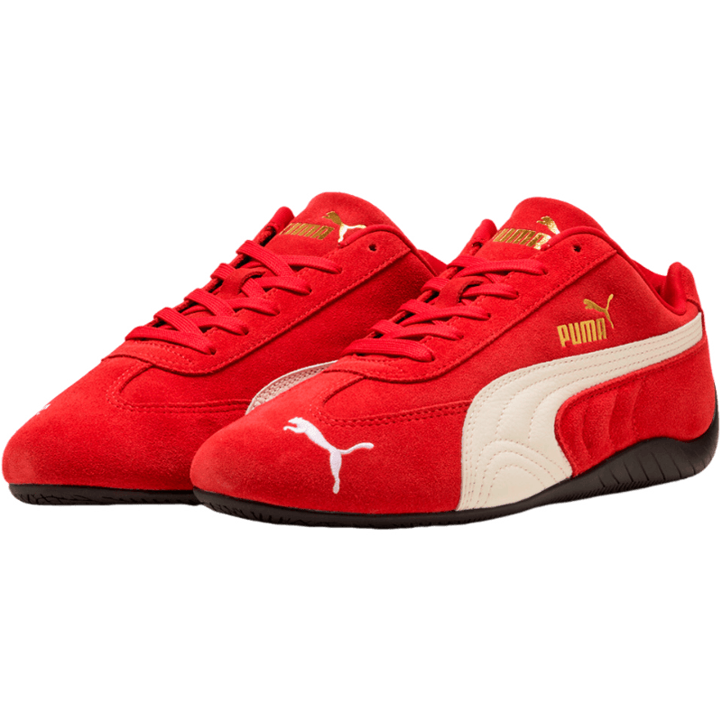 彪馬(PUMA)Speedcat 男女百搭翻毛皮低幫百搭薄底賽車鞋 406329-02 39