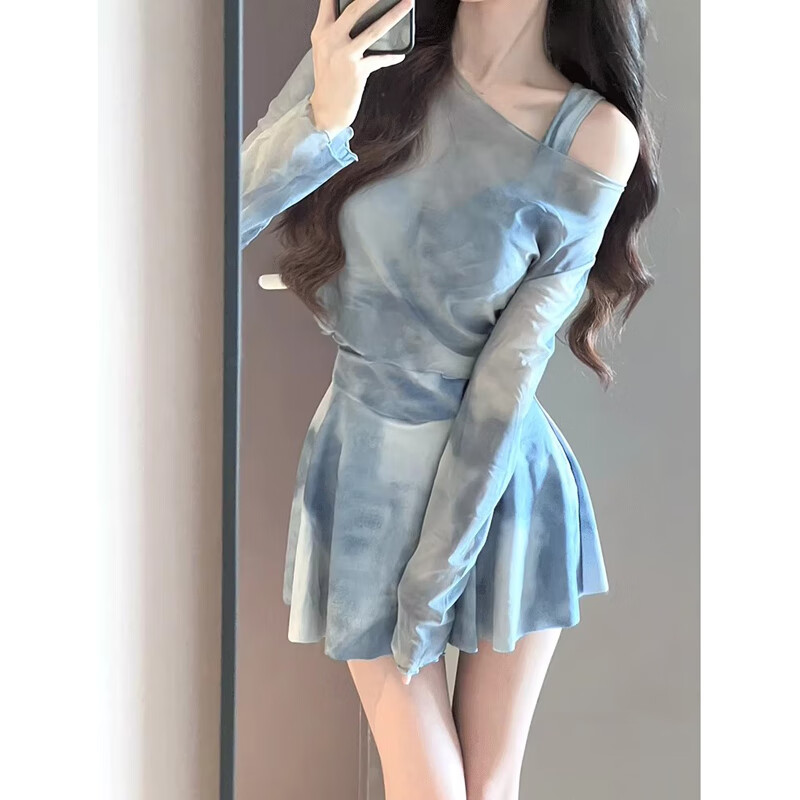 安与·洛施琪泳衣女款新款高级感纯欲风遮肚小胸聚拢绝美度假泳装保守 图片色 2XL