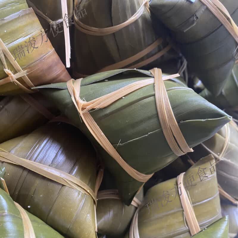 望蓝川广西博白特产端午节粽子假篓雷古籺客家羊角饵绿豆红豆粽 3个鲜