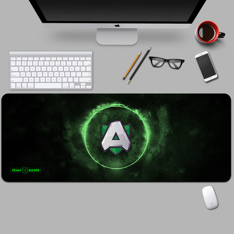 雷蛇(Razer)游戏专用鼠标垫大号网咖定制电竞fps创意加厚防滑办公键盘桌垫机 LS-7 3mm x 800x300mm 京东折扣/优惠券