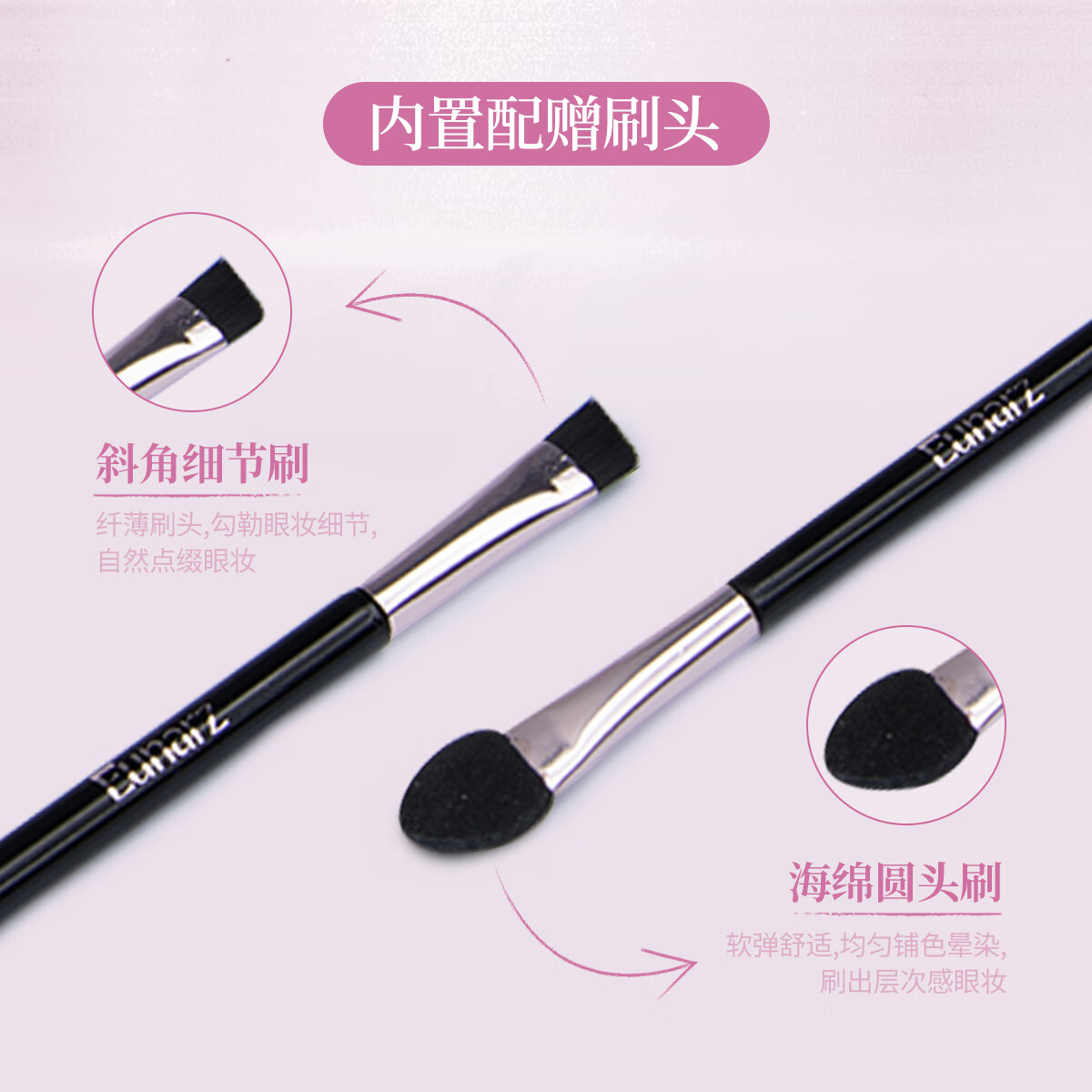 EUNARZEunarz又姿六色眼影盘日常淡妆烟熏妆蓝色绿色紫色多功能一体眼影 #PA024 罗兰绮梦盘