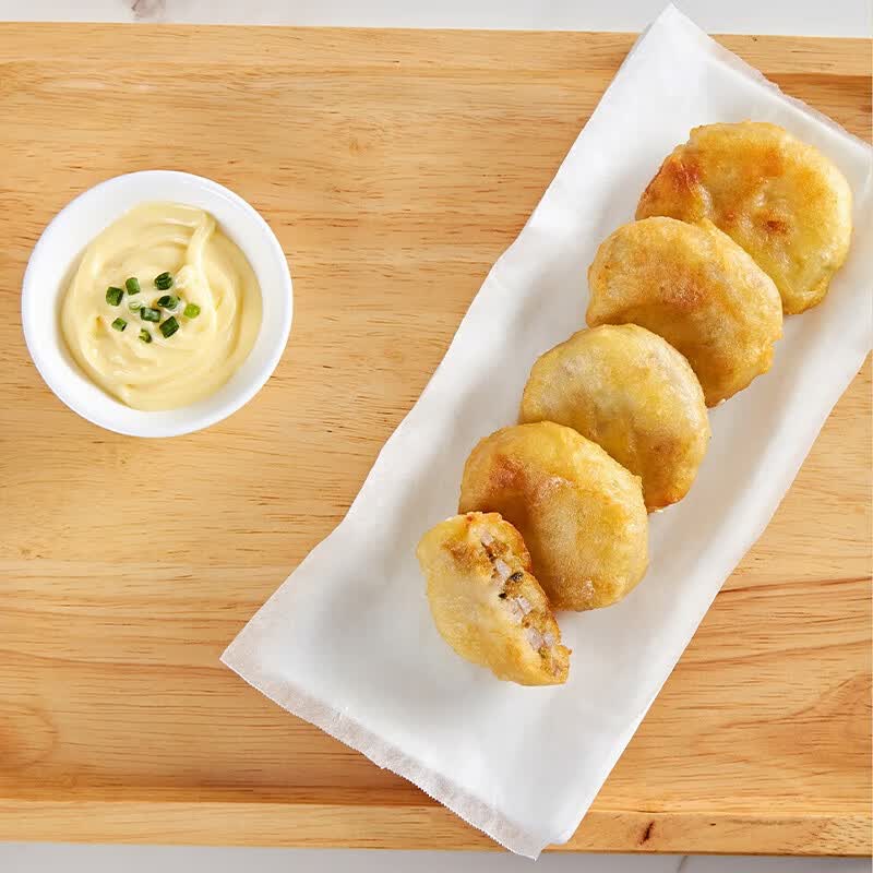安井 冻品先生 香脆藕盒 油炸小吃半成品预制菜 空气炸锅食材方便速食 香脆藕盒800g*10袋【整箱批发】