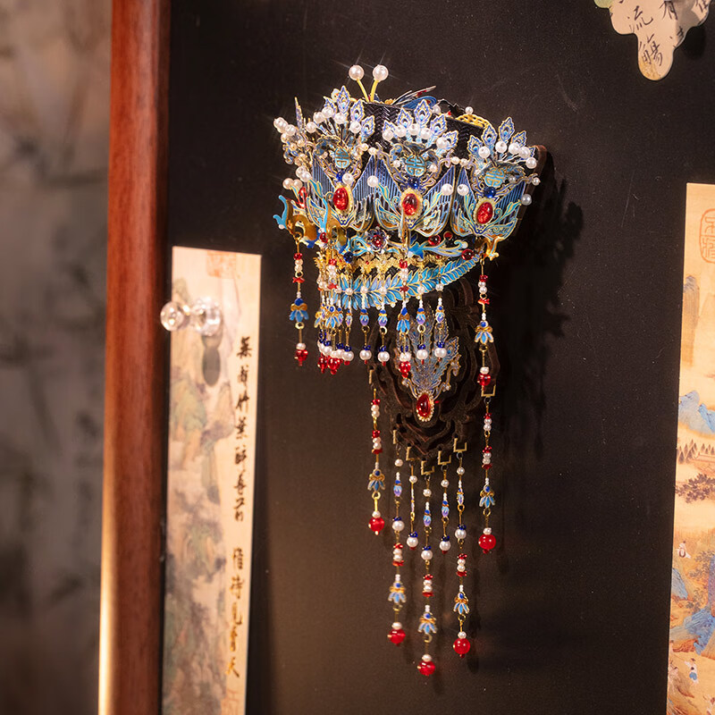 上新了文创 故宫凤冠立体冰箱贴 拼图金属拼装diy生日礼物送女友璎珞凤钿