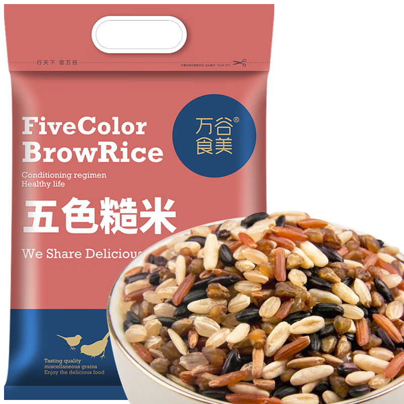 万谷食美五色糙米组合价格走势及营养介绍|杂粮报价走势