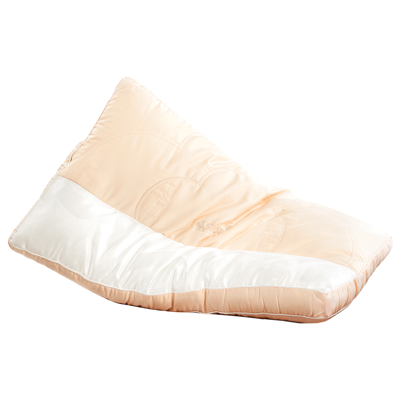 富安娜蚕丝鹅毛超柔复合枕婚庆喜枕陪嫁送礼 天定良缘一只装 70*45cm