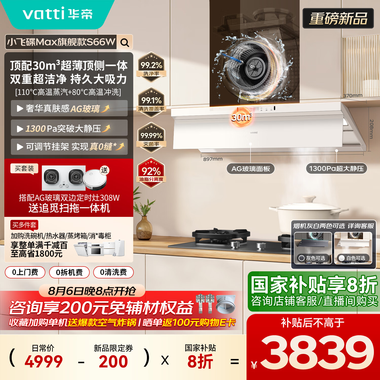 ���ۣ�VATTI����С�ɵ�Max�콢���ɫ�����������̻�ŷʽ����һ��30������Ƶ��������ˮϴ����ȼ���� i11S66W