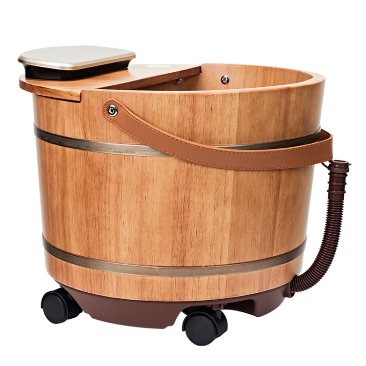 瑤妹泡腳桶木桶自動加熱恒溫保溫按摩養(yǎng)生桶家用足浴桶父母親禮物X30
