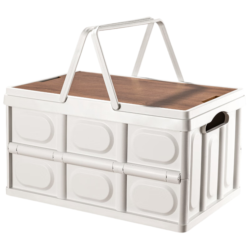 百字户外可折叠收纳箱便携式车载家居大容量整理箱衣服玩具储物箱30L