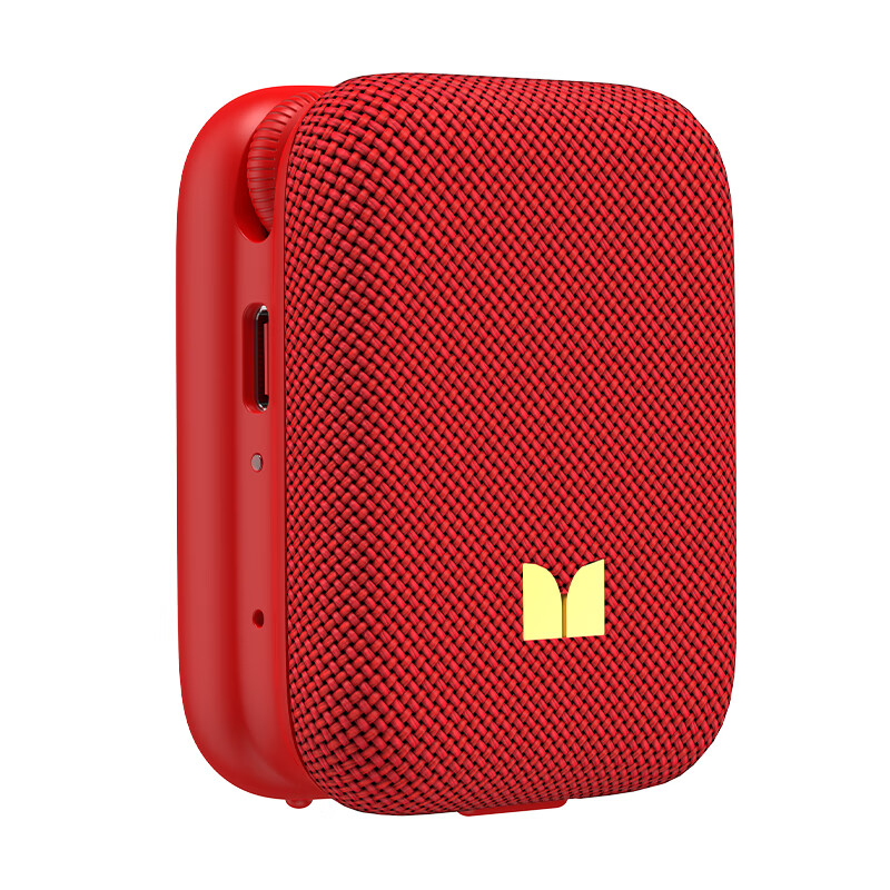 魔声(Monster)M17便携式蓝牙音箱 户外迷你音箱音响 净重约80g 超长续航 红色