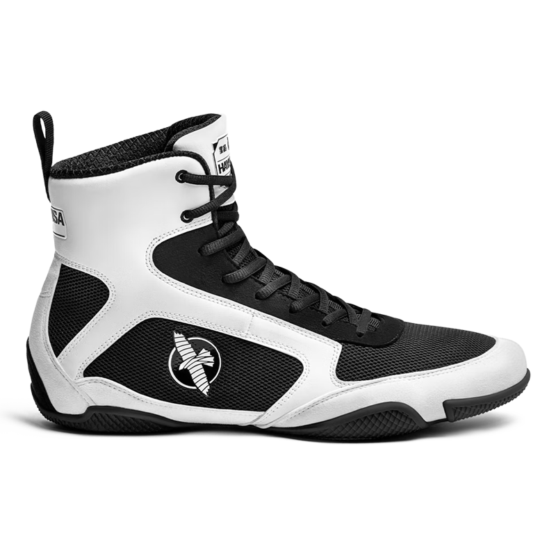 HAYABUSA隼摔跤鞋拳擊鞋男女散打鞋高幫靴比賽格斗鞋運(yùn)動(dòng)鞋 白色 38