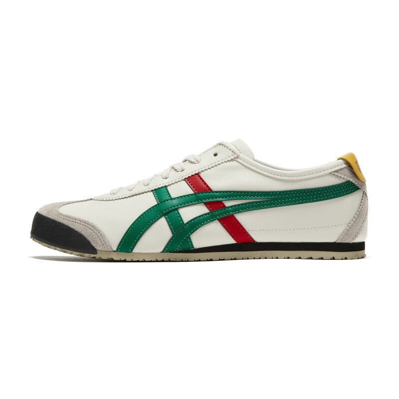 Onitsuka Tiger鬼塚虎同款復古男女低幫情侶鞋輕便皮面帆布鞋舒適休閑鞋一腳蹬鞋 橄欖綠 41.5