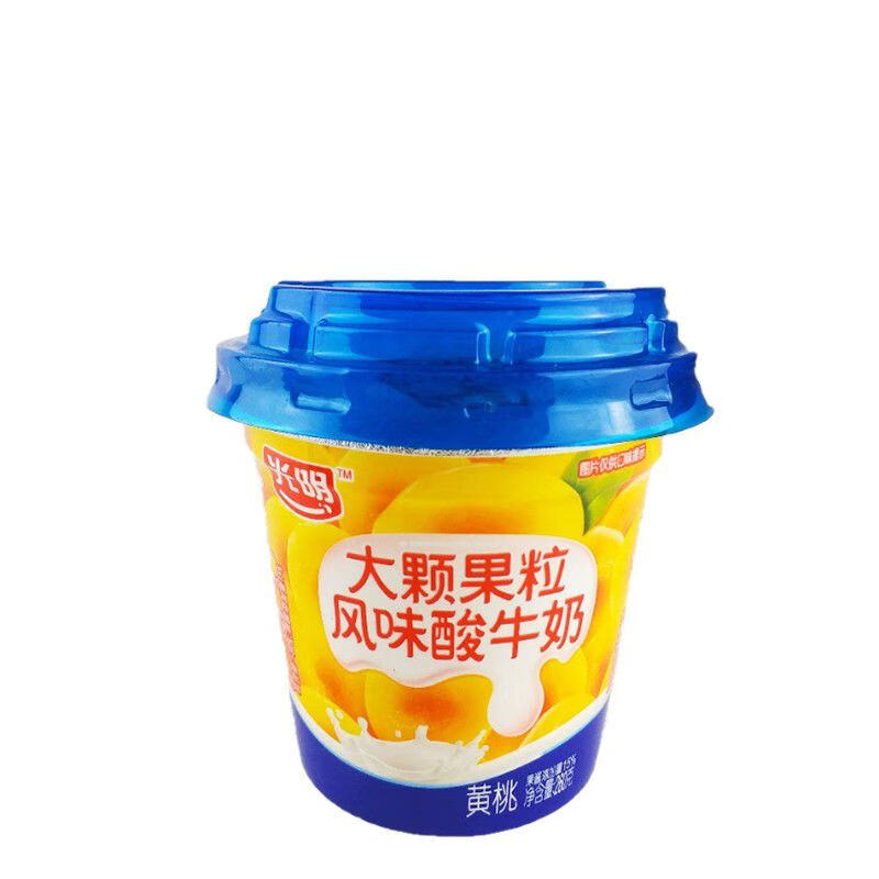 光明大果粒酸奶E260g草莓味/黃桃大顆果粒風(fēng)味酸牛奶發(fā)酵乳6杯 光明260g黃桃顆粒 8杯