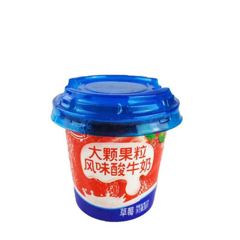 光明大果粒酸奶E260g草莓味/黃桃大顆果粒風(fēng)味酸牛奶發(fā)酵乳6杯 光明260g草莓顆粒 4杯