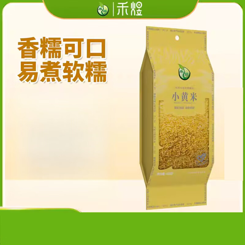 禾煜（HEYU）黄小米粥小黄米米脂黍米五谷杂粮有机粗粮香糯粘稠黄米粥