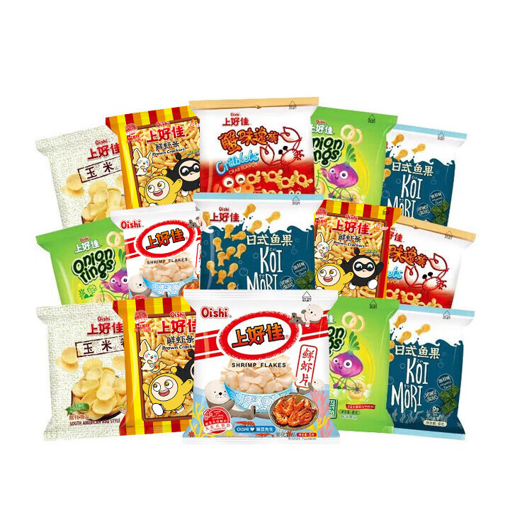 上好佳休闲膨化食品零食5-6g  42包
