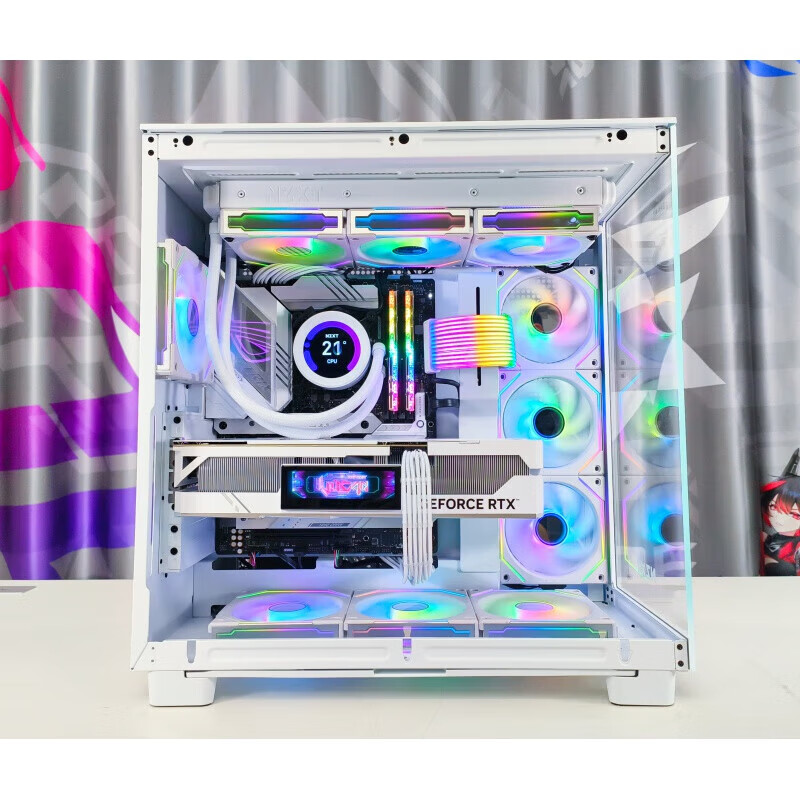 NZXT恩杰 ATX機(jī)箱臺式海景房電腦側(cè)透明電競水冷定制機(jī)箱 定制主題聯(lián)系客服