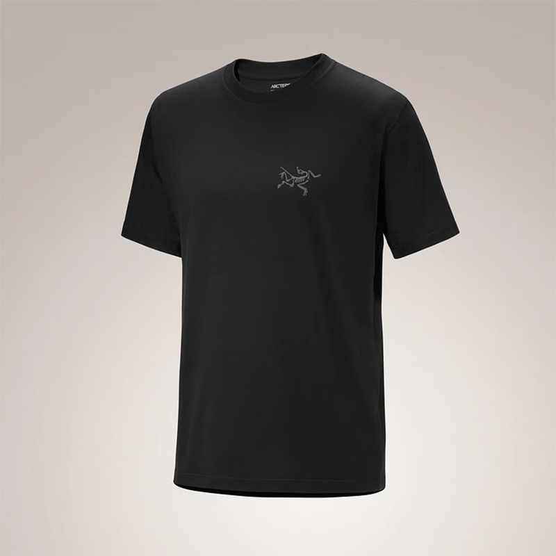 始祖鸟（ARC&#039;TERYX）Kragg Sl 系列 男士运动休闲T恤棉质户外透气圆领短袖上衣 Black L