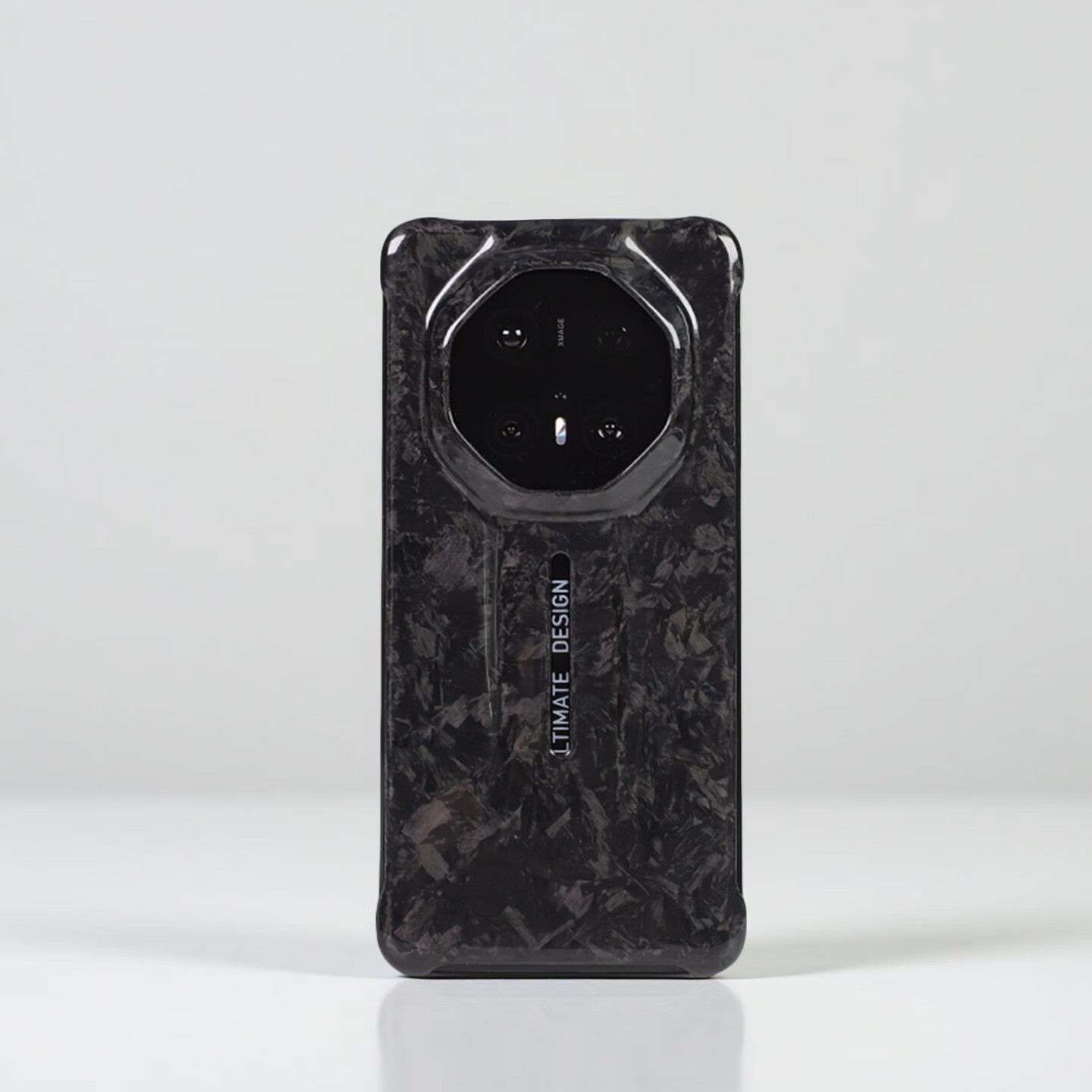 唛呐适用于华为HUAWEI Mate70RS非凡大师真碳纤维锻造纹手机壳商务轻薄高级感70RS保护壳防摔耐磨硬壳 【锻造纹 红箔】 华为Mate70RS 非凡大师