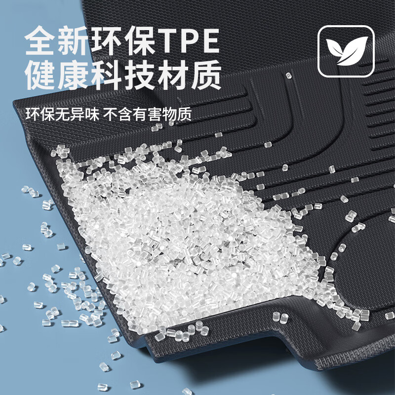 车丽友专用于2024款岚图知音脚垫tpe全包围地毯丝圈长续航四驱电动汽车 【柔软舒适】TPE脚垫+星空毯黑