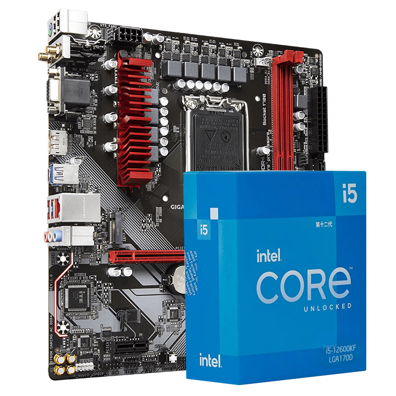 ���ڲ���������Ӣ�ض�i5 12490F/12600KF/13400F/13490F+B760����CPU��װ ��u��װ ������װ B760M GAMING AC D4ħӥwifi 12600KF(10��16�߳�)