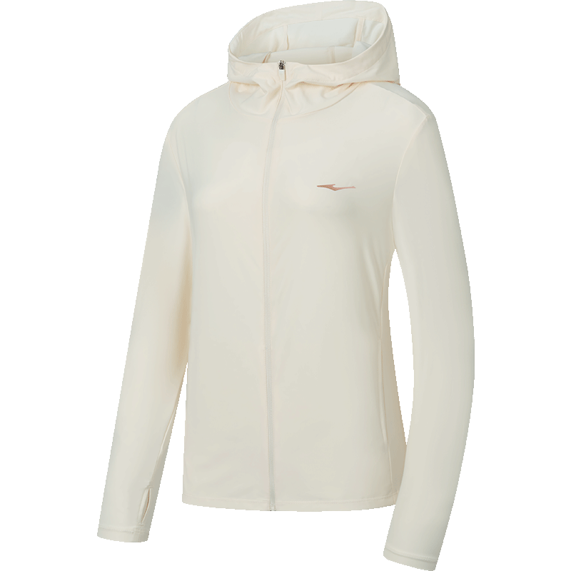 鸿星尔克于适推荐|泡泡冰3.0防晒衣女士夏季新款UPF100+原纱防晒服外套 DS奶酪白 XL