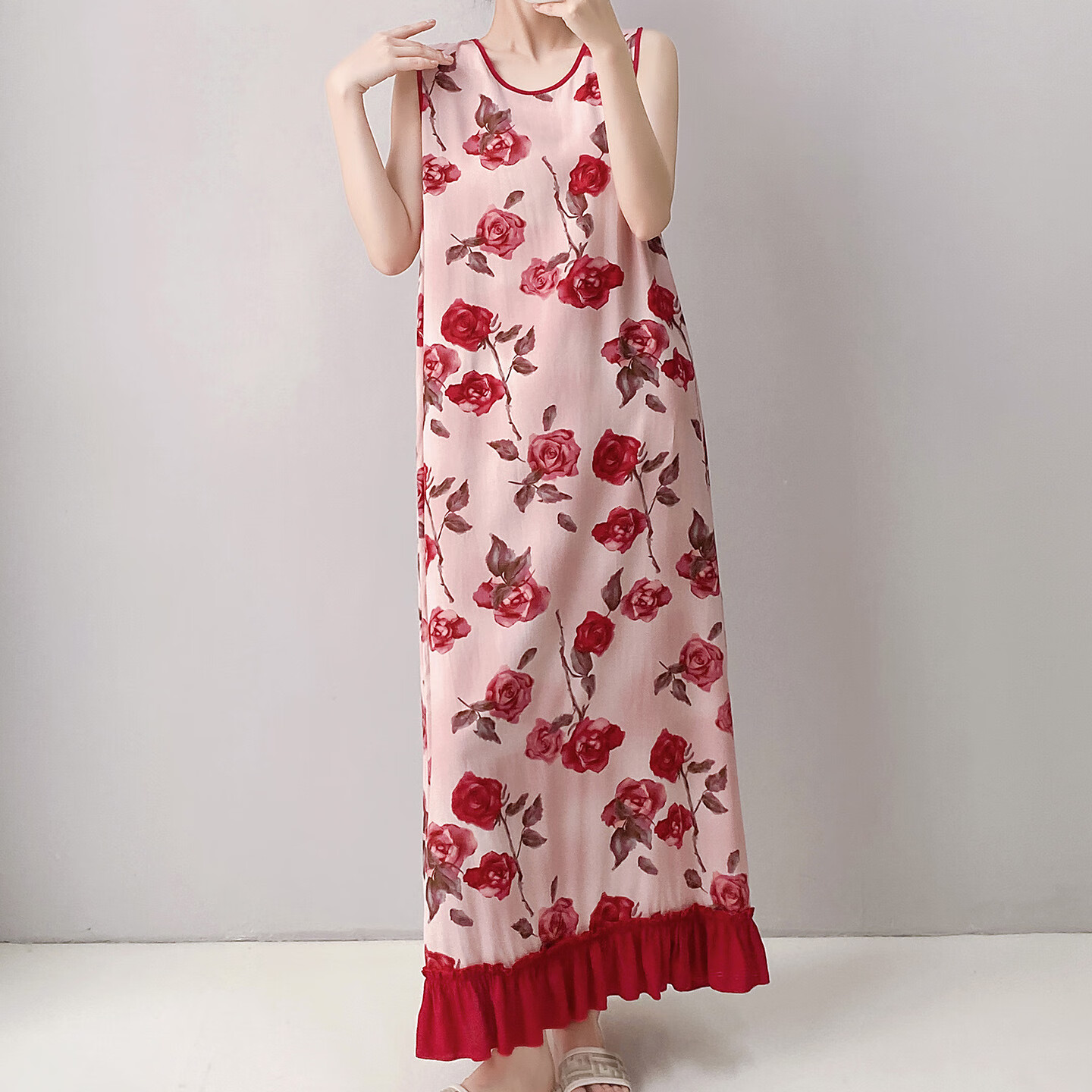 【优选好物】2025年新款新中式国风背心睡裙女夏薄款棉绸家居服可 背心裙-琵琶行 裙长120(适合160身高以下 均码