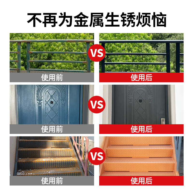 本晨水性氟碳漆金属漆入户门改色漆栏杆铁门彩钢瓦翻新外墙防腐防锈漆 深灰色【改色翻新 水性净味】 5kg