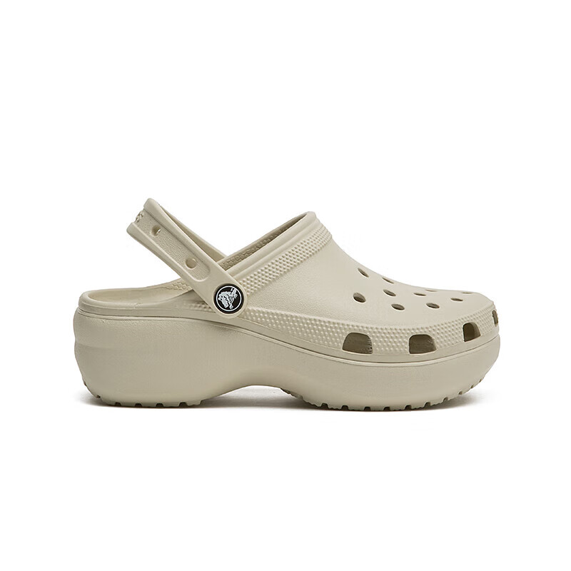 CORCS CROCS卡洛驰新款云朵洞洞鞋女士厚底休闲凉鞋卡骆户外沙滩鞋增高女夏季 云朵骨白色 36 (220mm) M4
